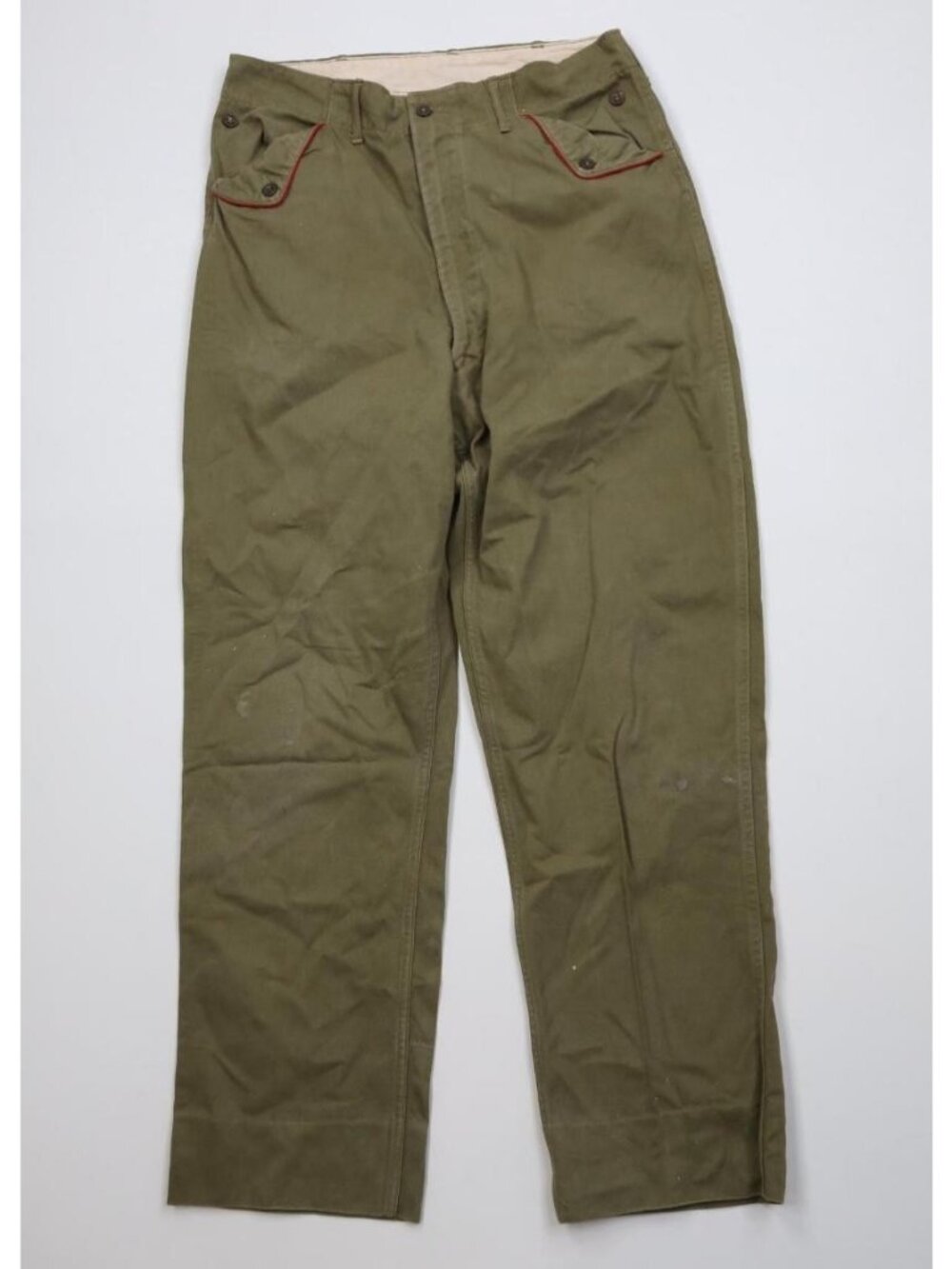 Vintage 50s 60s Boys Scouts of America BSA Mens 30x29 Uniform Pants Green USA